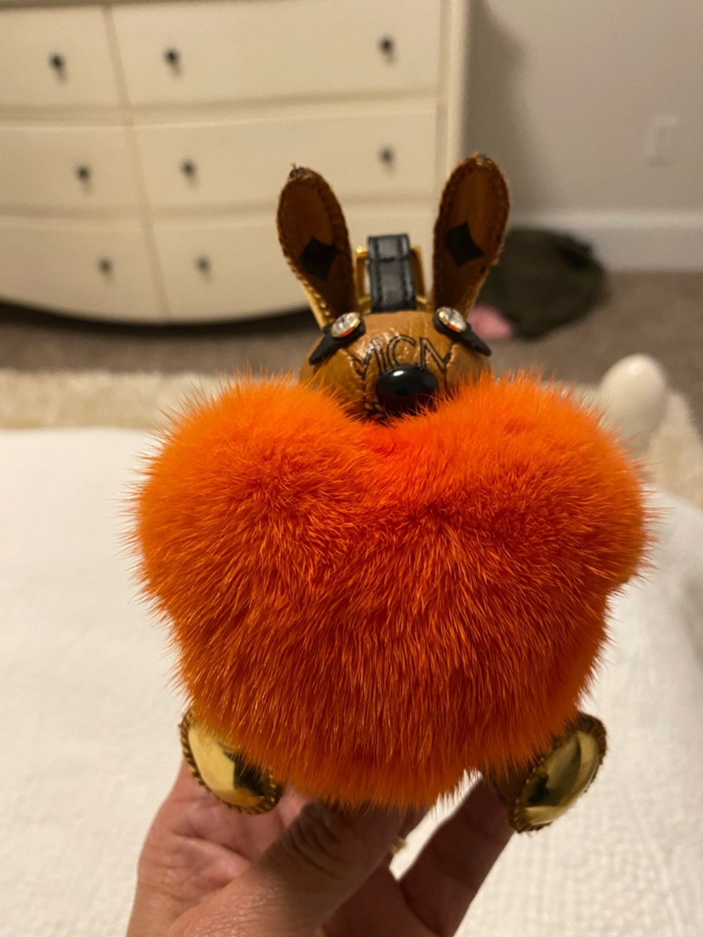 MCM Visetos Rabbit Keychain - Picture 5 of 8